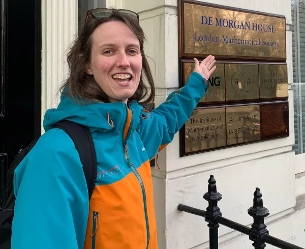 London Mathematical Society offices presented by a guide